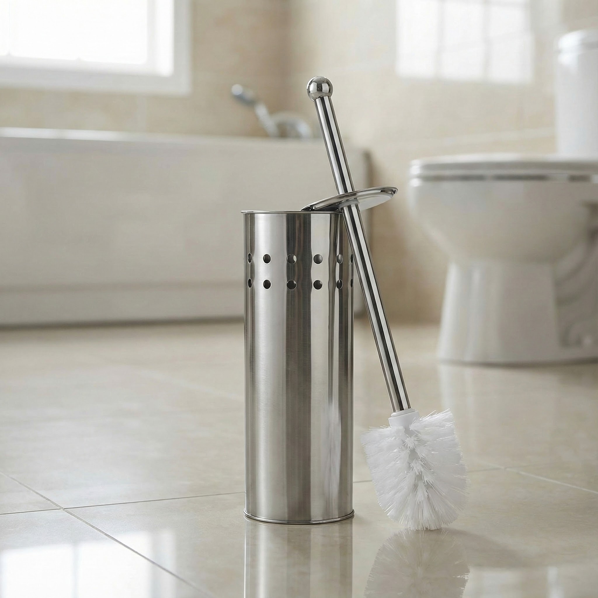 elegantna WC četka od nehrđajućeg čelika