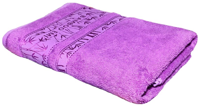 ljubičasti ručnik od bambusa