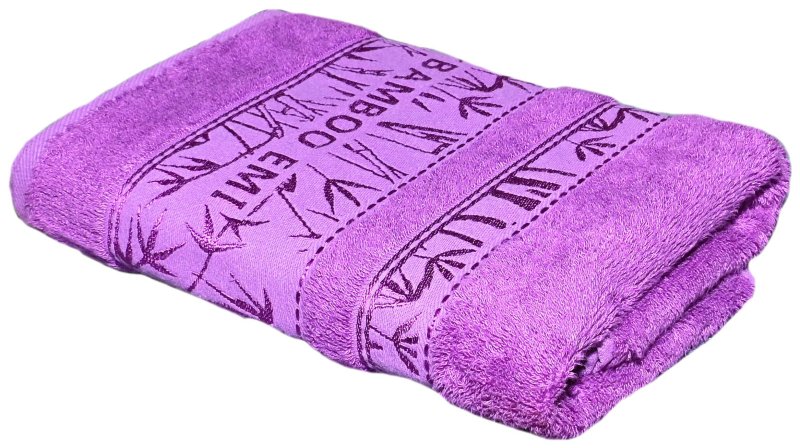 ljubičasti ručnik od bambusa
