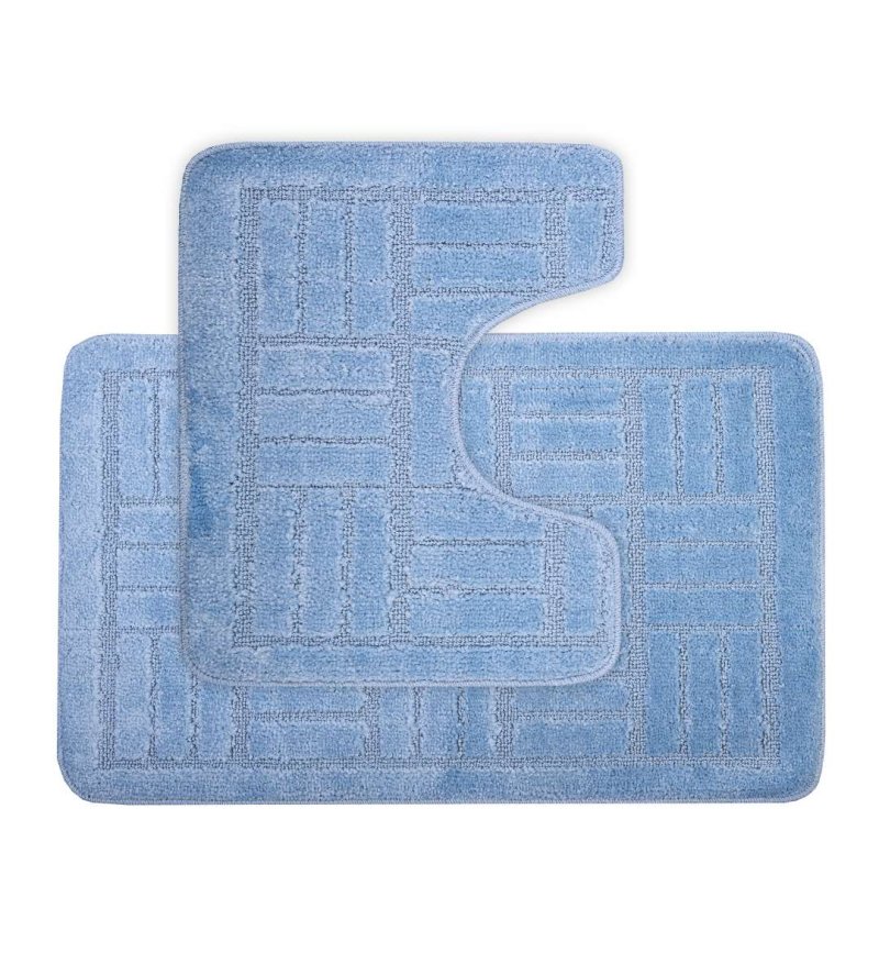 svijetloplavi tepisi za kupaonicu