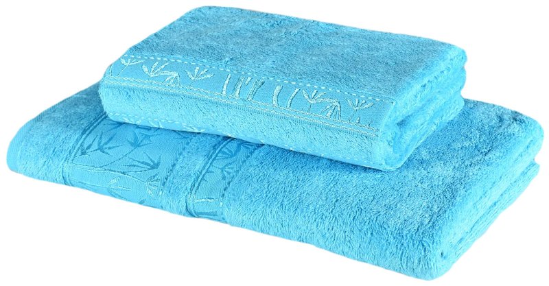 set tirkiznih bambusovih ručnika i ručnika