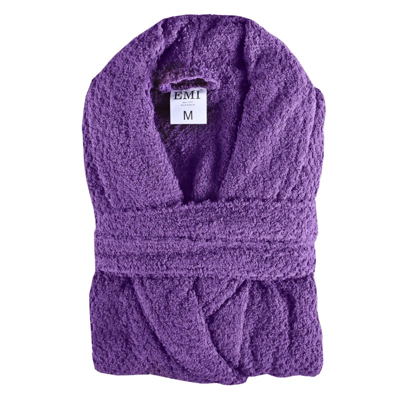 Ljubičasta kućna haljina od frotira