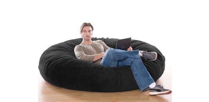 Nedjeljna crna bean bag