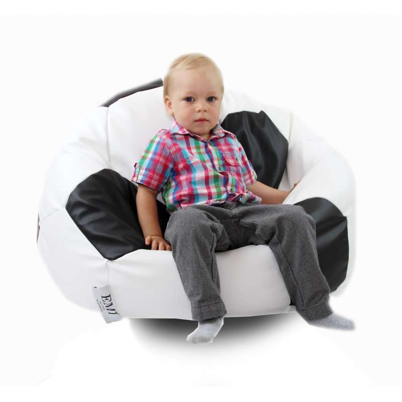 bean bag nogometna lopta bijela i crna