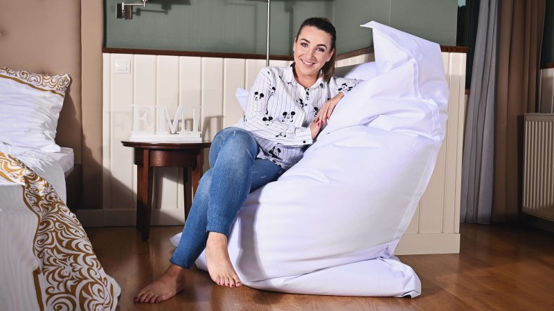 bijela vankus bean bag