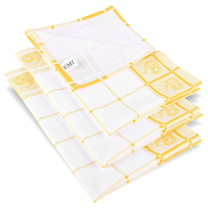 žute kuhinjske krpe od pamuka