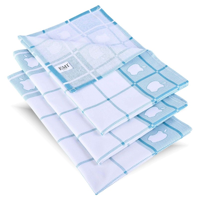 kuhinjske krpe_jabuka_tirkizna