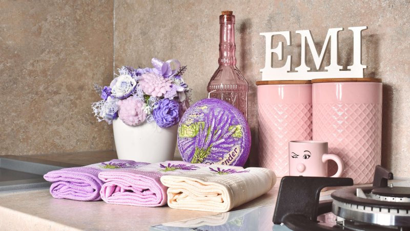 ručnici za vafle s motivom lavande