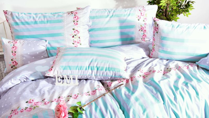 plava pamučna haljina