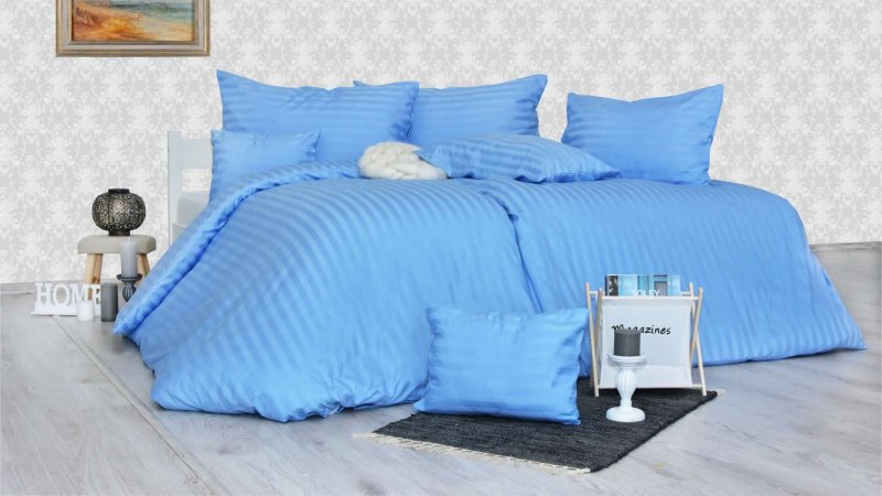 plavi damast listovi