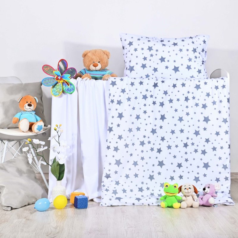 bijele dječje pamučne posteljine