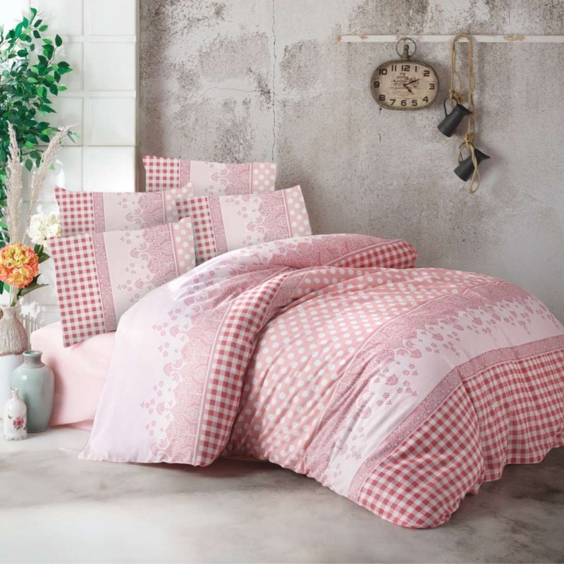 ružičaste pamučne plahte