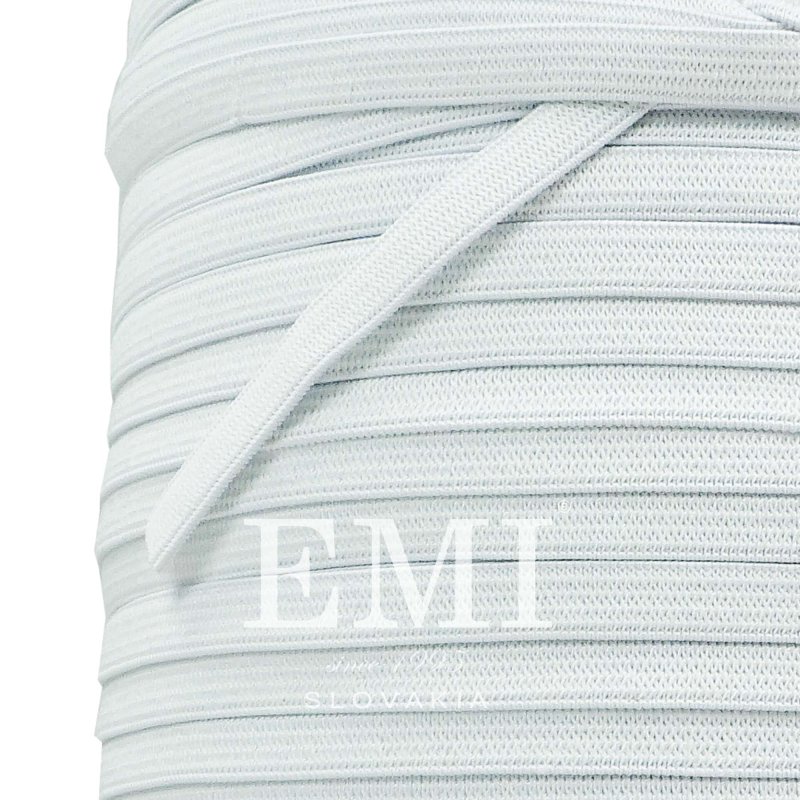 bijela gumica za krpu 1cm