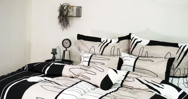 crno-bijele pamučne haljine