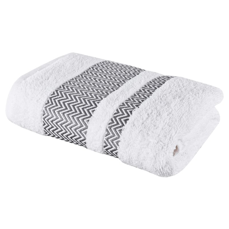 bijeli pamučni frotir ručnik