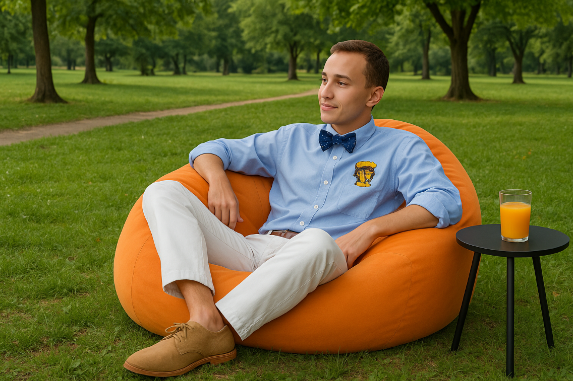 Lopta za beanbag antilop narančasta EMI