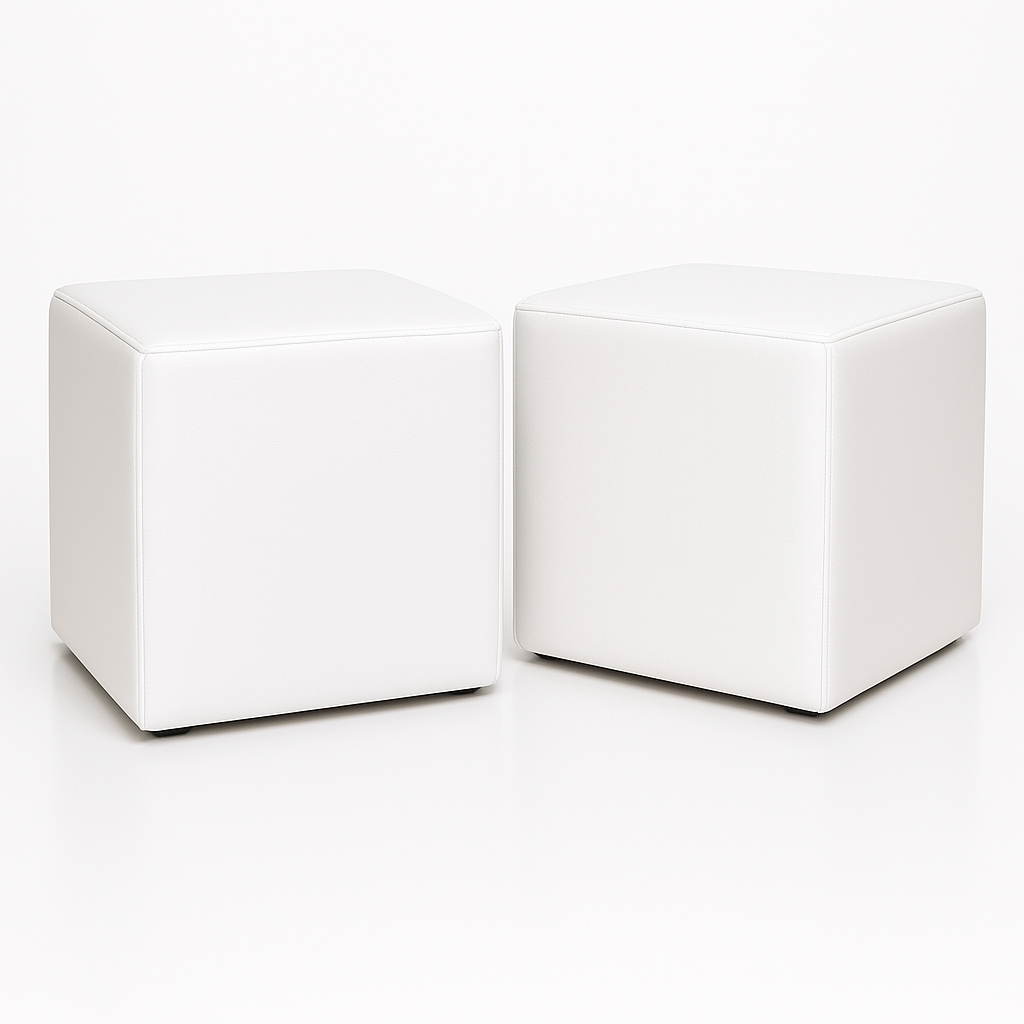 bean bag stolica cube bijela