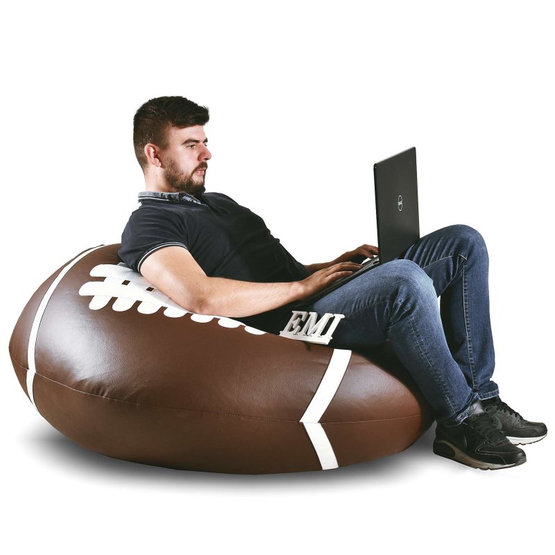 vreća za sjedenje u obliku lopte za ragbi